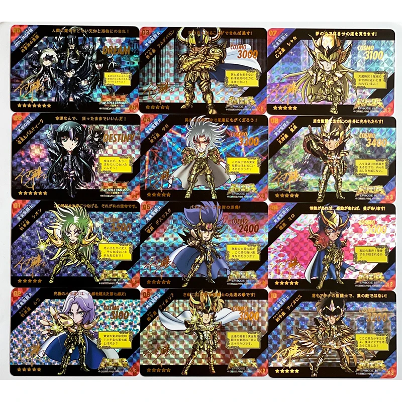 NEW Saint Seiya Kanon Dohko Shion Bronzing Hades origin DIY homemade flashcards boy Toy collection Birthday Christmas gifts