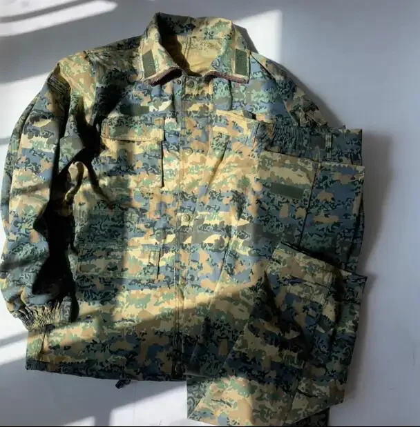 Austrian Camouflage Clothing Men Spring Suit Green Blue Jungle