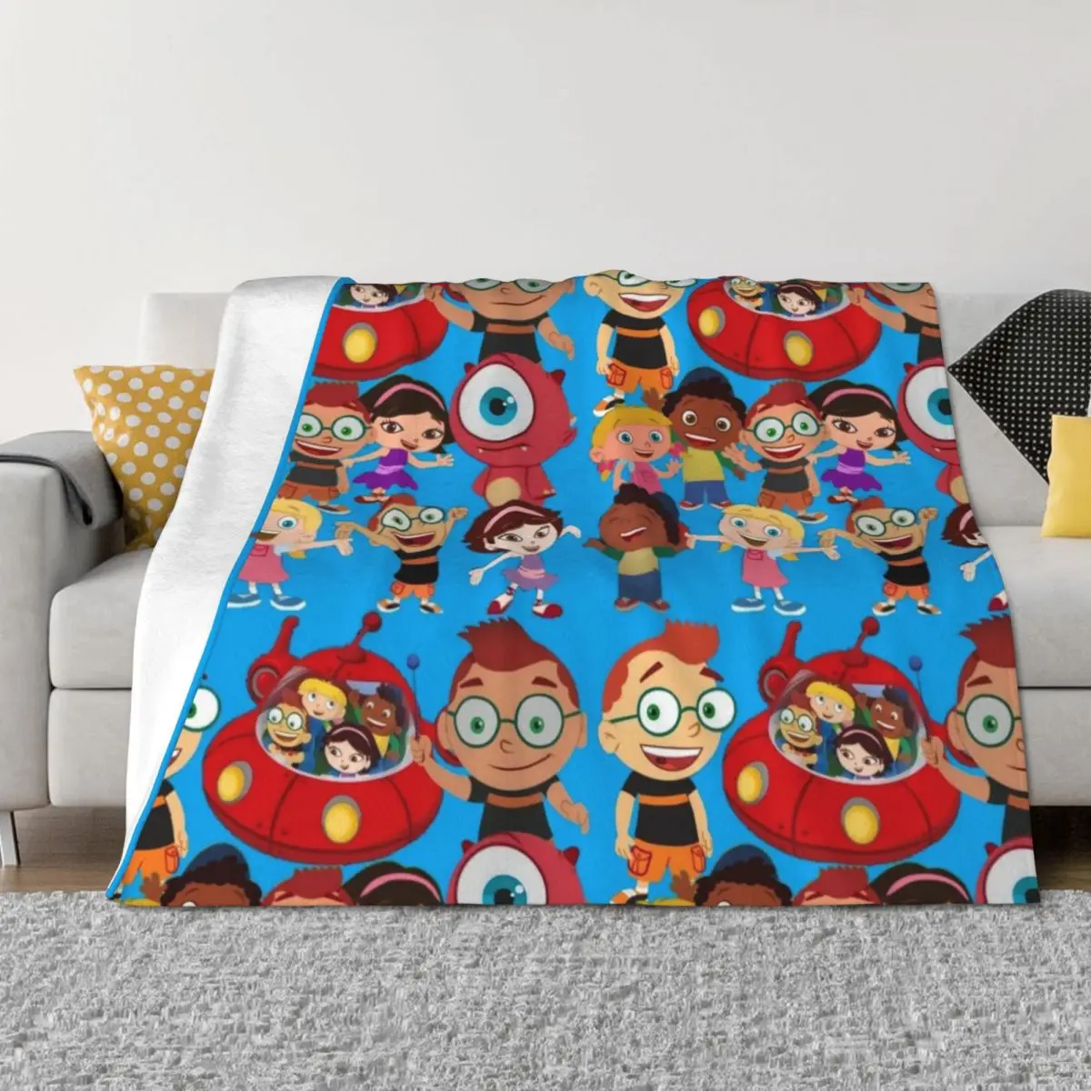 

little einsteinslittle einsteinslittle einsteinslittle einsteins Throw Blanket manga Plaid Blankets