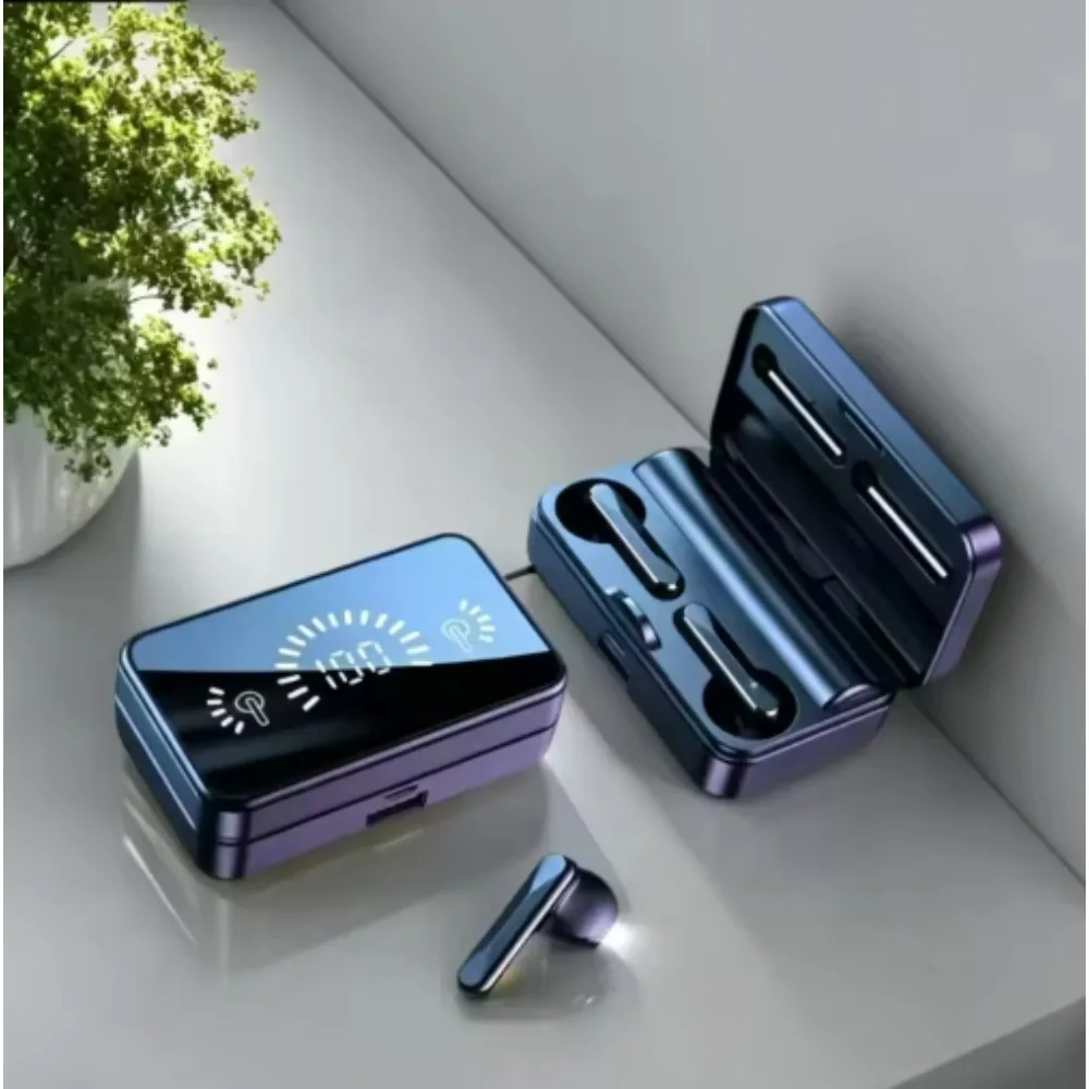 Fones de ouvido QCY TWS S20, fones de ouvido sem fio Bluetooth, estéreo Hi-Fi, esportivos, à prova d'água, com microfone e função mãos-livres.