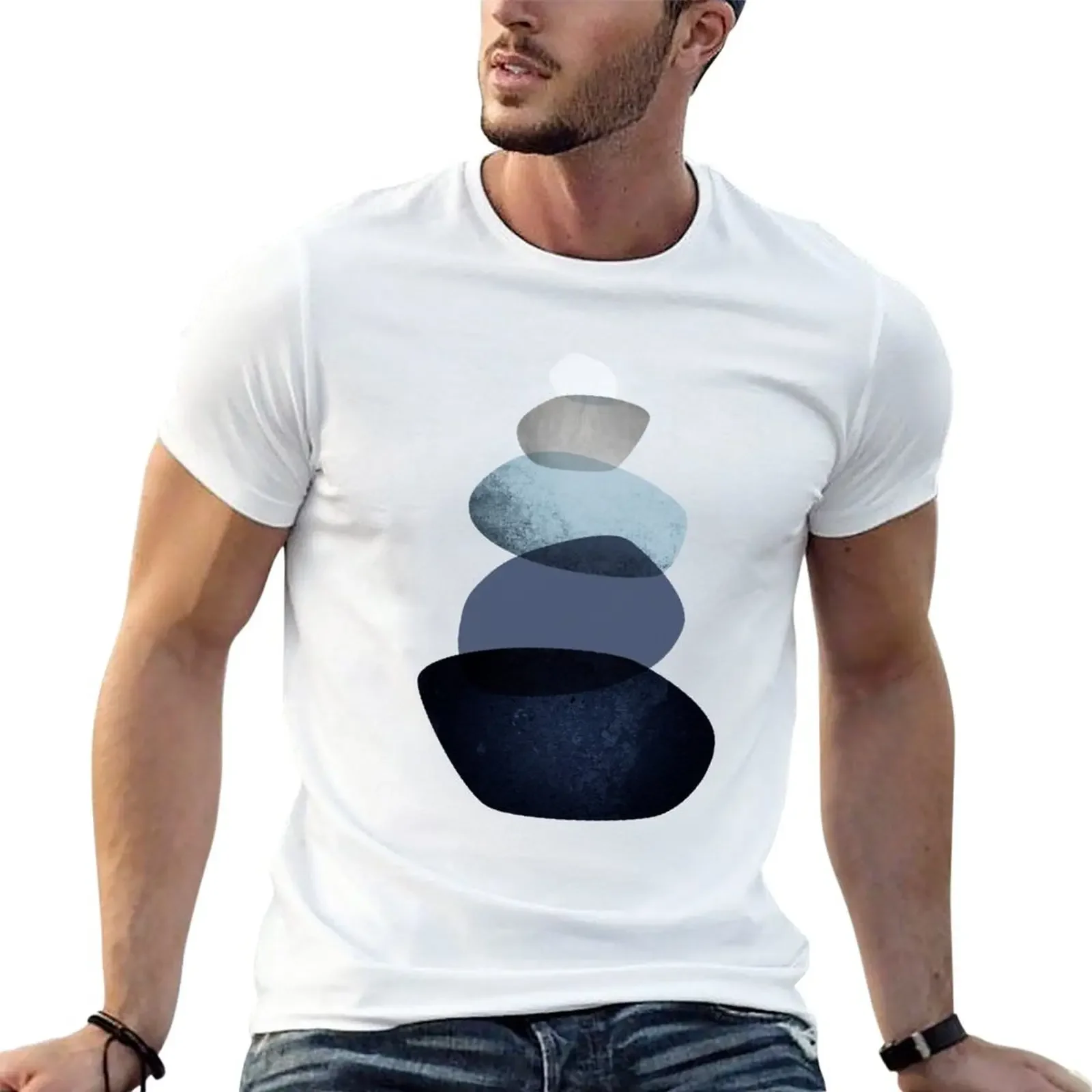 Balancing Stones T-Shirt plus size tops hippie clothes boys whites mens graphic t-shirts big and tall