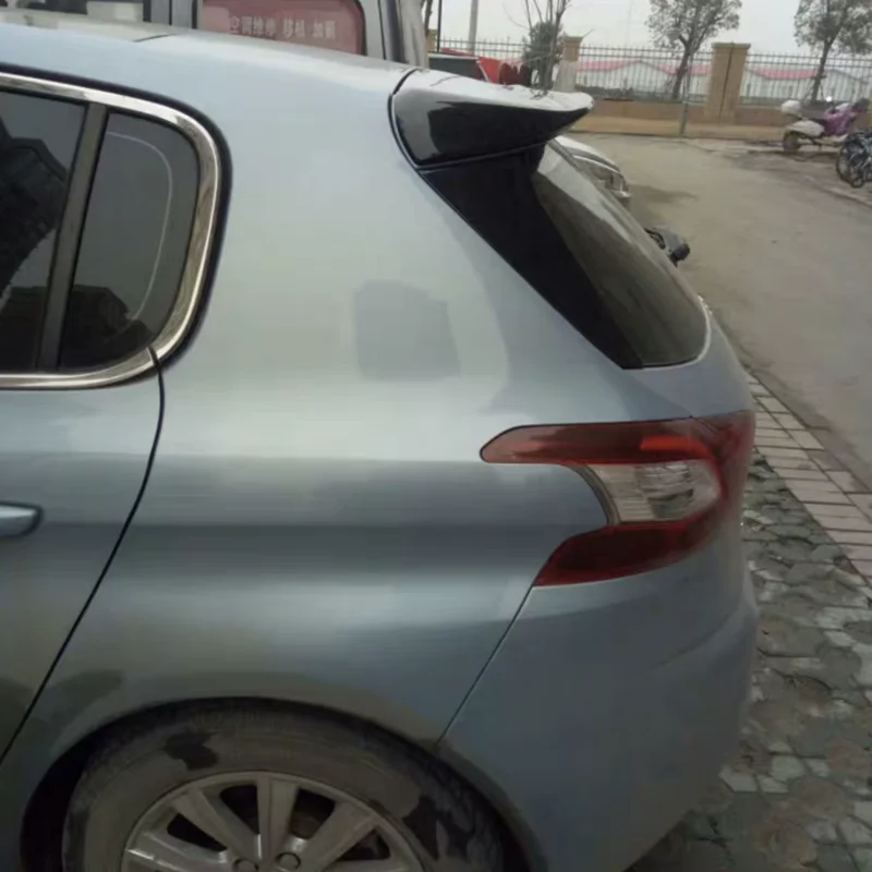 For Peugeot 308 Spoiler high quality abs plastic Car tail wing decoration rear trunk Spoiler For Peugeot 308 2014-2015