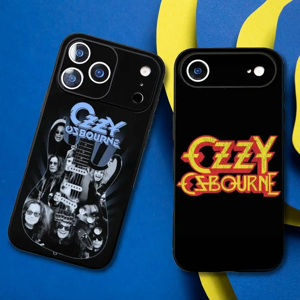 

O-Ozzy Osbourne Phone Case For iPhone17,16,15,14,13,12,11 Plus,Pro Max Soft Black Cover