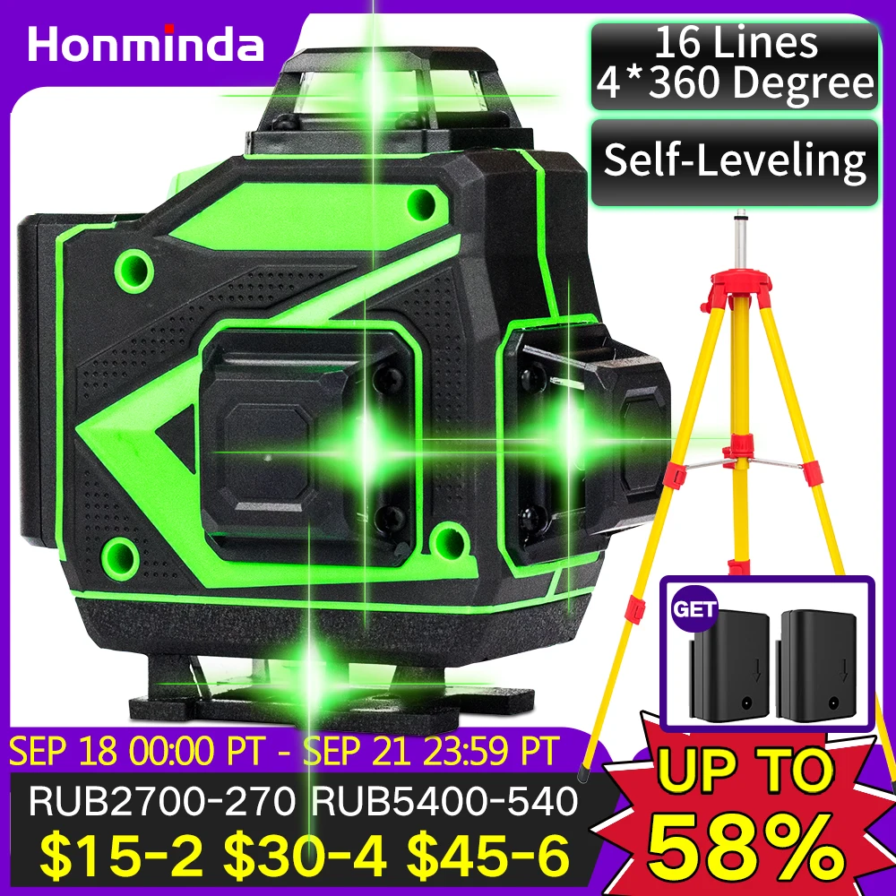 

12 Lines 3D Laser Level Green Line Self-Leveling 360 Horizontal And Vertical Super Powerful Laser Level Green Beam Laser Level