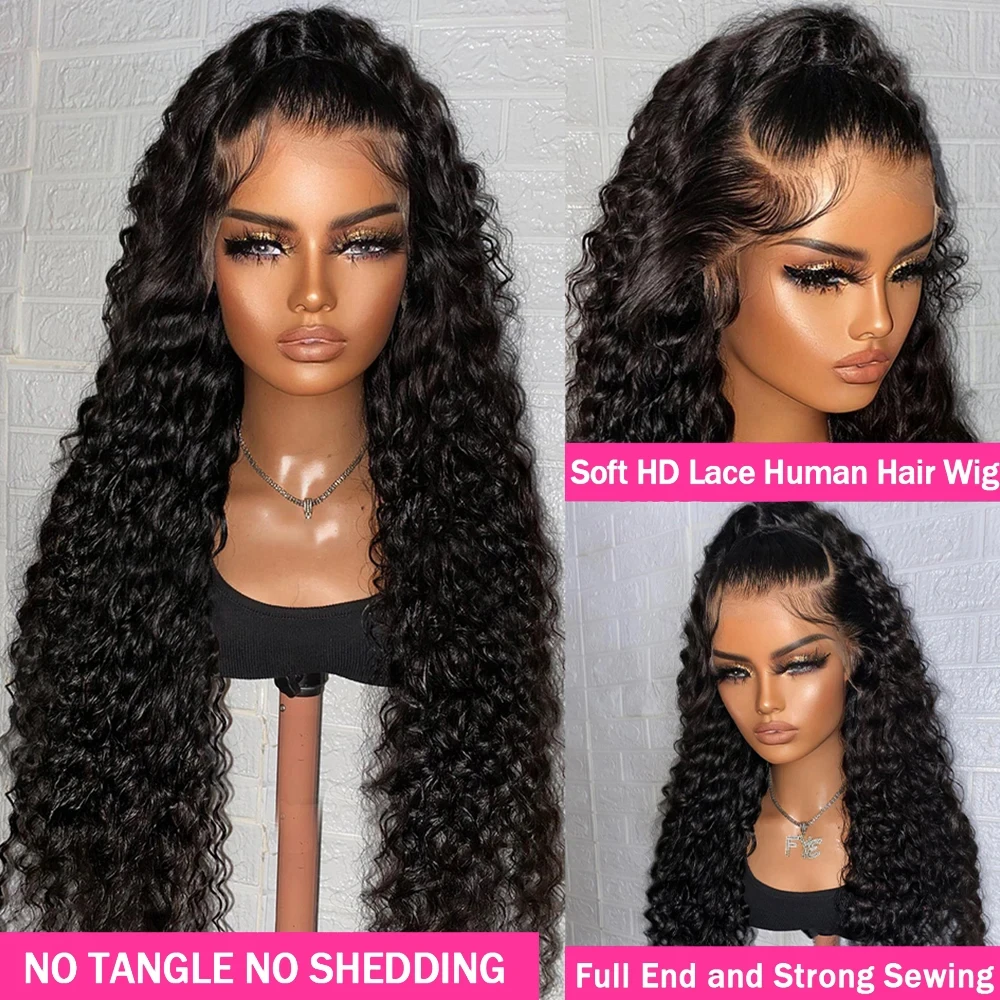 hd lace wig 13x4 13x6 human hair Curly Wig For Women choice Pre Plucked 30 38 Inch Loose Deep Wave Water wave Frontal Wigs