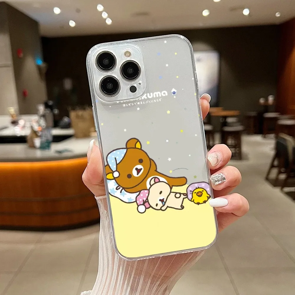 R-Rilakkuma Phone Case For Samsung Galaxy A73 53 32 22 5G  Note 20Ultra Shell