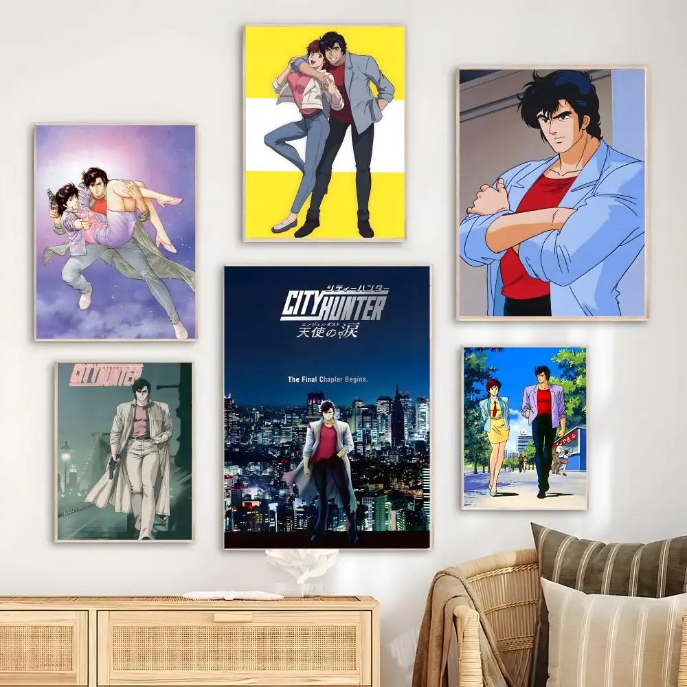 ملصق P-PRIVATE EYES C-city Hunter لغرفة النوم وغرفة المعيشة والدراسة وما بعد ذلك ديكور ذاتي اللصق + هدية مثالية