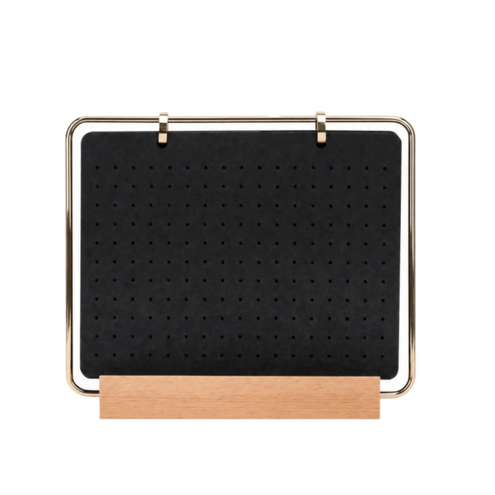 Compact Pin Display Book Organizer Felt Brooch Holder Wooden Stand for Enamel Badge Collection Tabletop - view 2