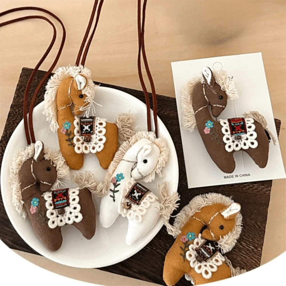 

Portable Cloth Horse Hairpins Flower Barrettes Cartoon Hair Clip Y2K Chinese Zodiac Edge Clip Girls Hair Accessories