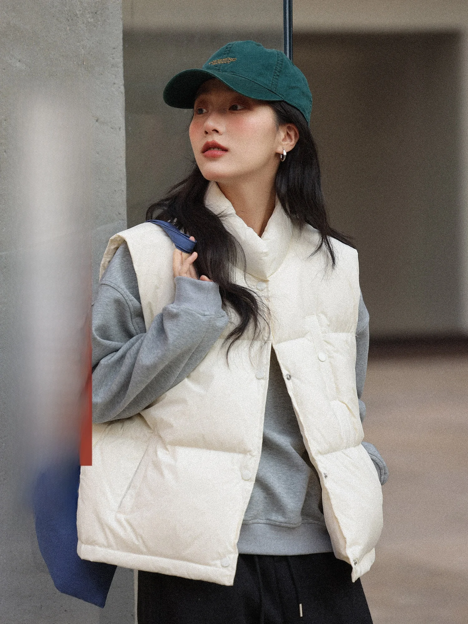 

Синий воротник-стойка 50, пуховый жилет Jaet, женский зимний корейский многослойный жилет, топ Mixd, брендовый нейтральный жилет, Thiened