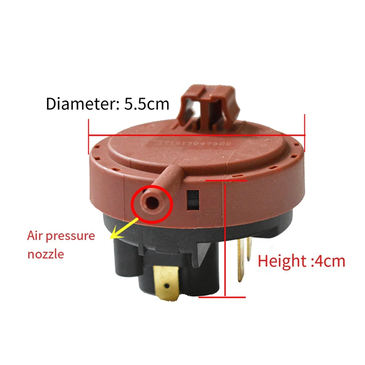 A07G-Стиральная машина, датчик уровня воды, переключатель 250 В переменного тока-2 1-6 2 А для барабанной стиральной машины, детали переключателя контроля давления воды