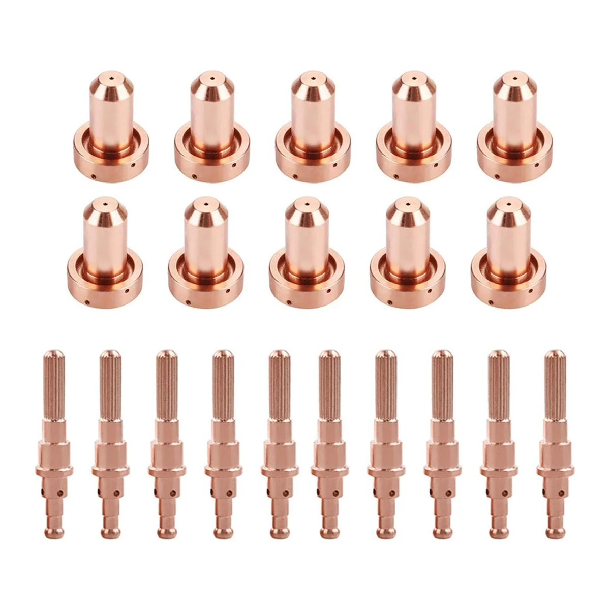 ABBO-10Pcs 9-8210 Plasma Nozzle 10Pcs 9-8215 Plasma Electrode Fit for Thermal Dynamics SL60/SL100 Cutting Torch Consumables