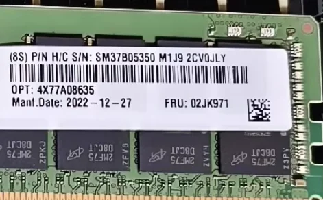 

Для памяти 02JK971 LENOVO 64 ГБ (1X64 ГБ) 2RX4 PC4-3200A 4X77A08635 J304FFC8
