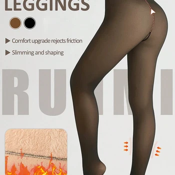 Femmes polaire doublé Leggings...