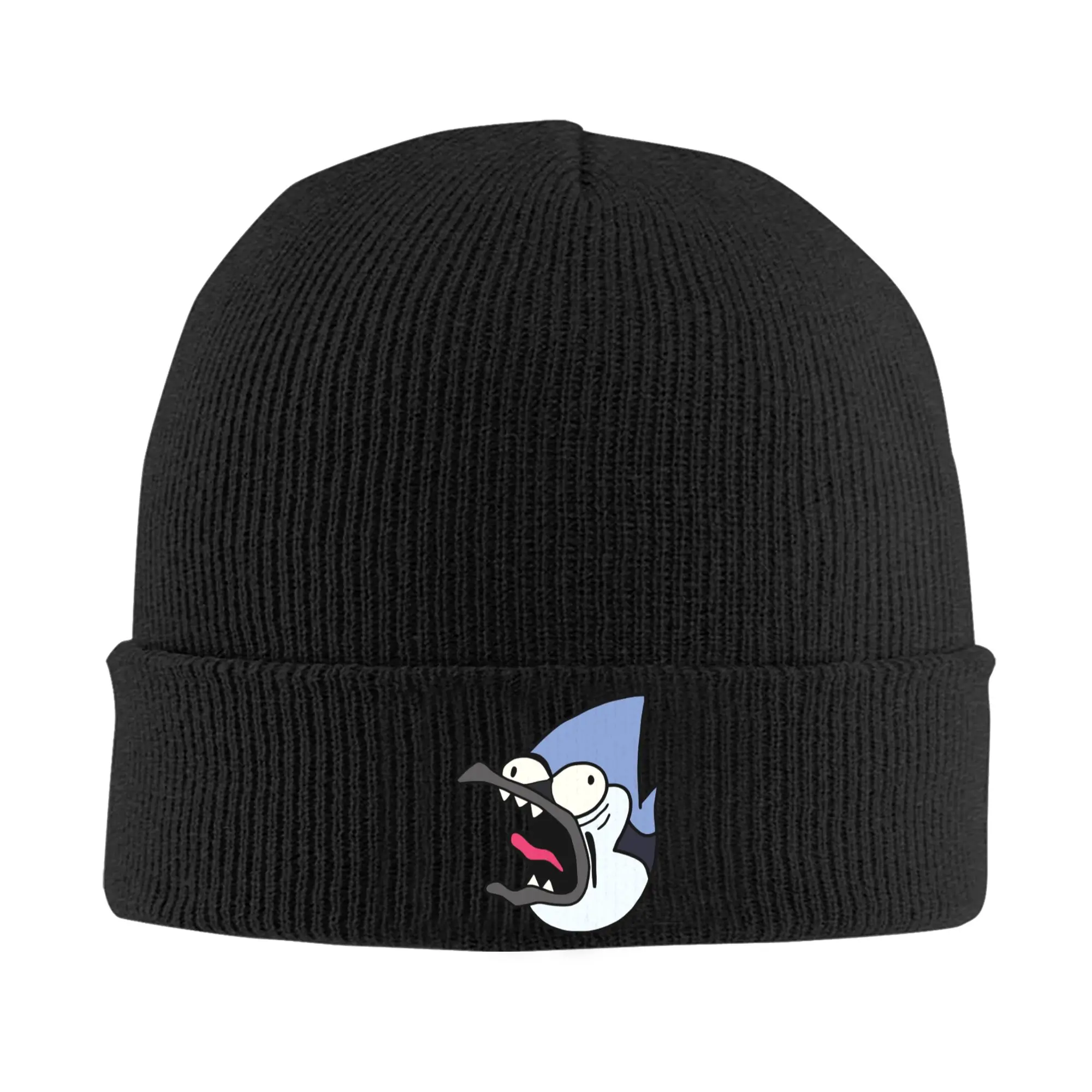 Unisex Adult Scared Mordecai Regulars Shows Beanie Hats  Vintage Knitting Hat Autumn Kpop Caps Design Head Wrap Bonnet Hats