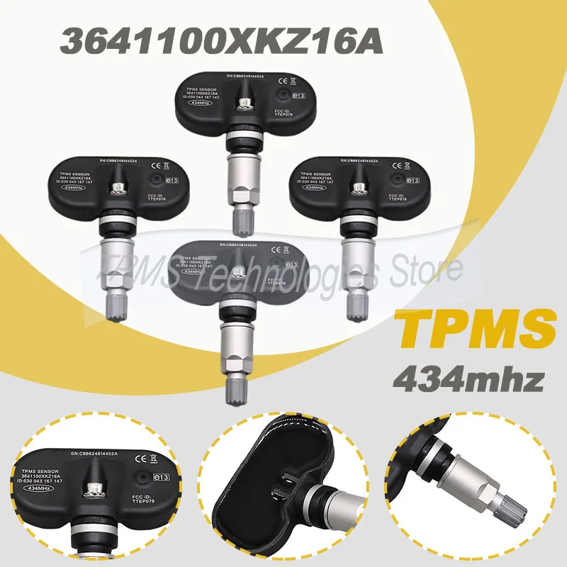 

4PCS 434MHZ Tire Pressure Sensor For 2017-2023 Haval M6 Plus Great Wall