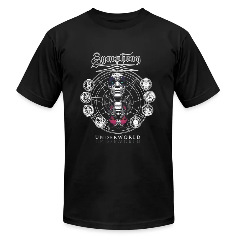 2024 Men T Shirt Casual Symphony X Underworld Aust Tour T-shirt Graphic Summer Short Sleeves 100% Cotton S-3XL