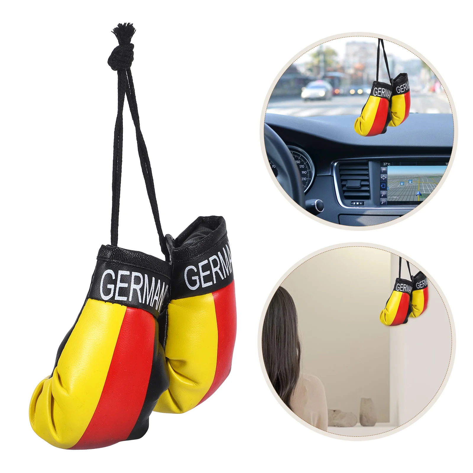 

Mini Boxing Gloves Keychain Pendant Decorations Keyring Cotton Accessory Pendants