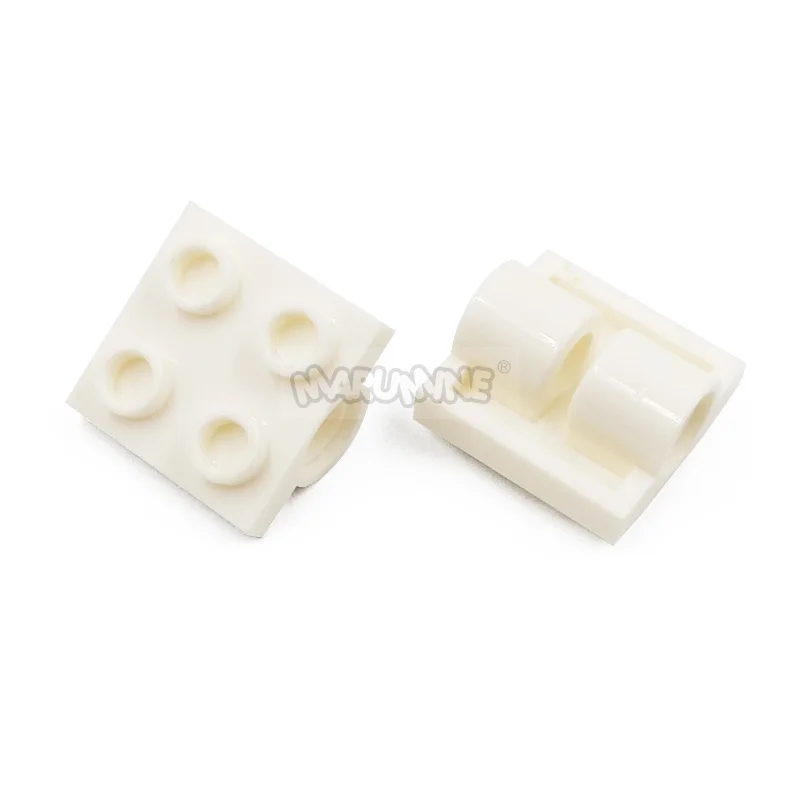 MARUMINE 20PCS 2x2 Plate Bottom With Double Hole Bearing Plate 2817 Building Blocks MOC Accessories Compatible Technology Bricks