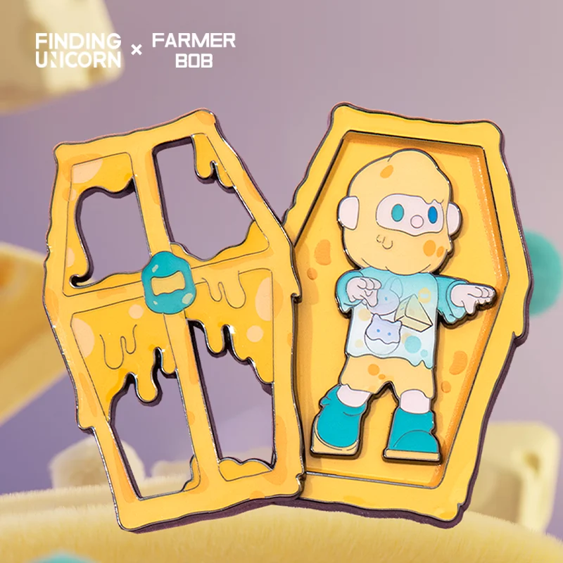 กล่องสุ่มตราโลหะคลาสสิก FARMER BOB ลายยูนิคอร์น ของสะสมป๊อปคัลเจอร์ แม่เหล็กติดตู้เย็น ของขวัญวันเกิด