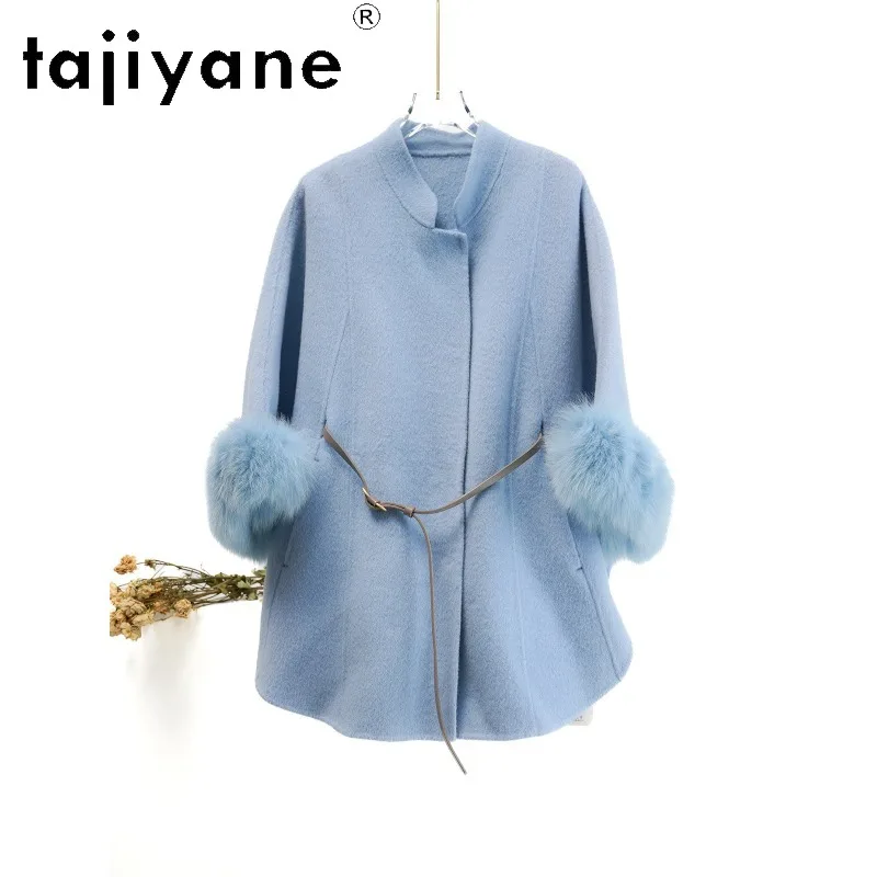 TAJIYANE 90% Australian Superfine Sheep Wool Coat 10% Camel Hair Coats for Women Mid Length Overcoat winter jackets woman Шуба