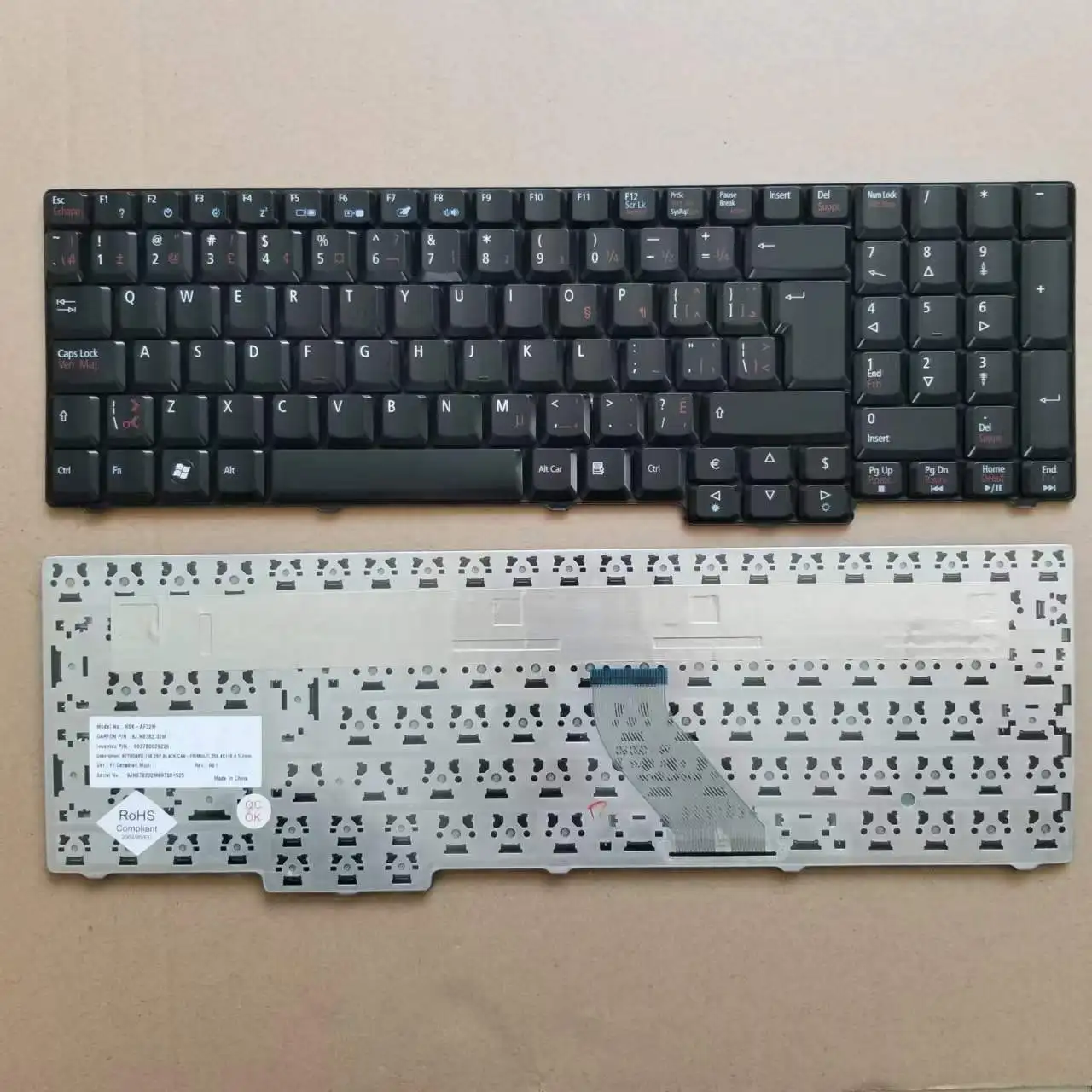 

Новая канадская клавиатура CF Fr. Для Acer Aspire 5535 5735 8930 G 7000 7110 9300 9400 черная Φ 9j. N8782.32m