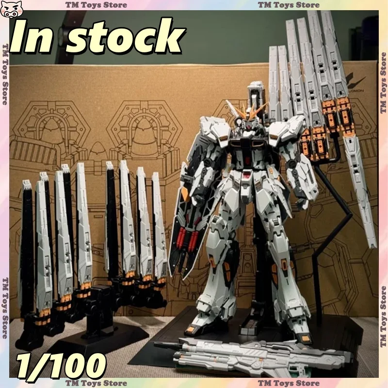 ชุดประกอบโมเดล 1/100 NCZZW รุ่น RX-93 Nu Fighter ของเล่นสะสมโมเดลพลาสติก Lucky Moo Cai Miaomiao GK Action Robot ของขวัญ