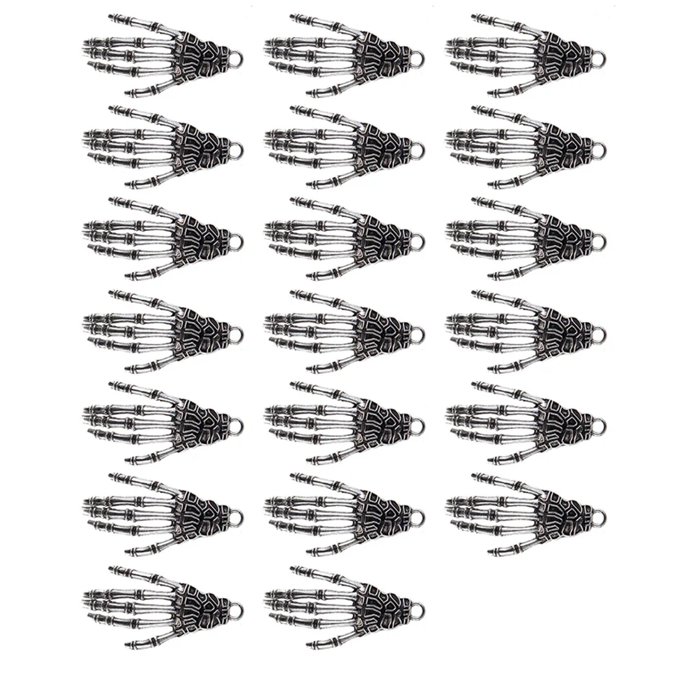

20Pcs hand Halloween Decoration Electroplated Pendants Creepy Party Supplies for Haunted