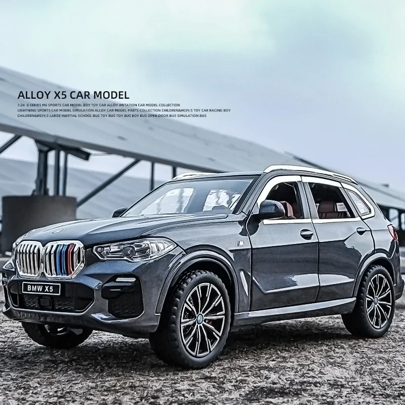 

1:24 BMW X5 SUV Alloy Car Diecasts & Toy Vehicles Car Model Sound and light Pull back Car Toys For Kids Gifts