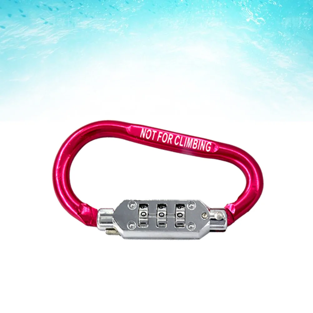 

1pcs Aluminum Alloy Climbing Carabiner Password Lock For Luggage Backpack Suitcase Travel Outdoor Dial Number Lock Hardware Tool