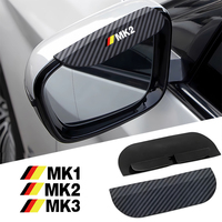 Car Side-Rearview Mirror Rain Eyebrow Carbon Fiber Waterproof Cover Visor For Volkswagen Golf VW MK1 MK2 MK3 MK4 MK5 MK6 MK7 MK8