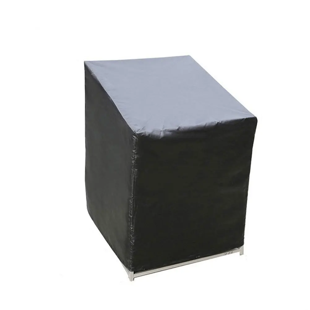 

1Pcs Water Resistant Black Chair Cover Patio Furniture Outdoor Garden Rainproof Dustproof Protective Cover Patio Table Covers