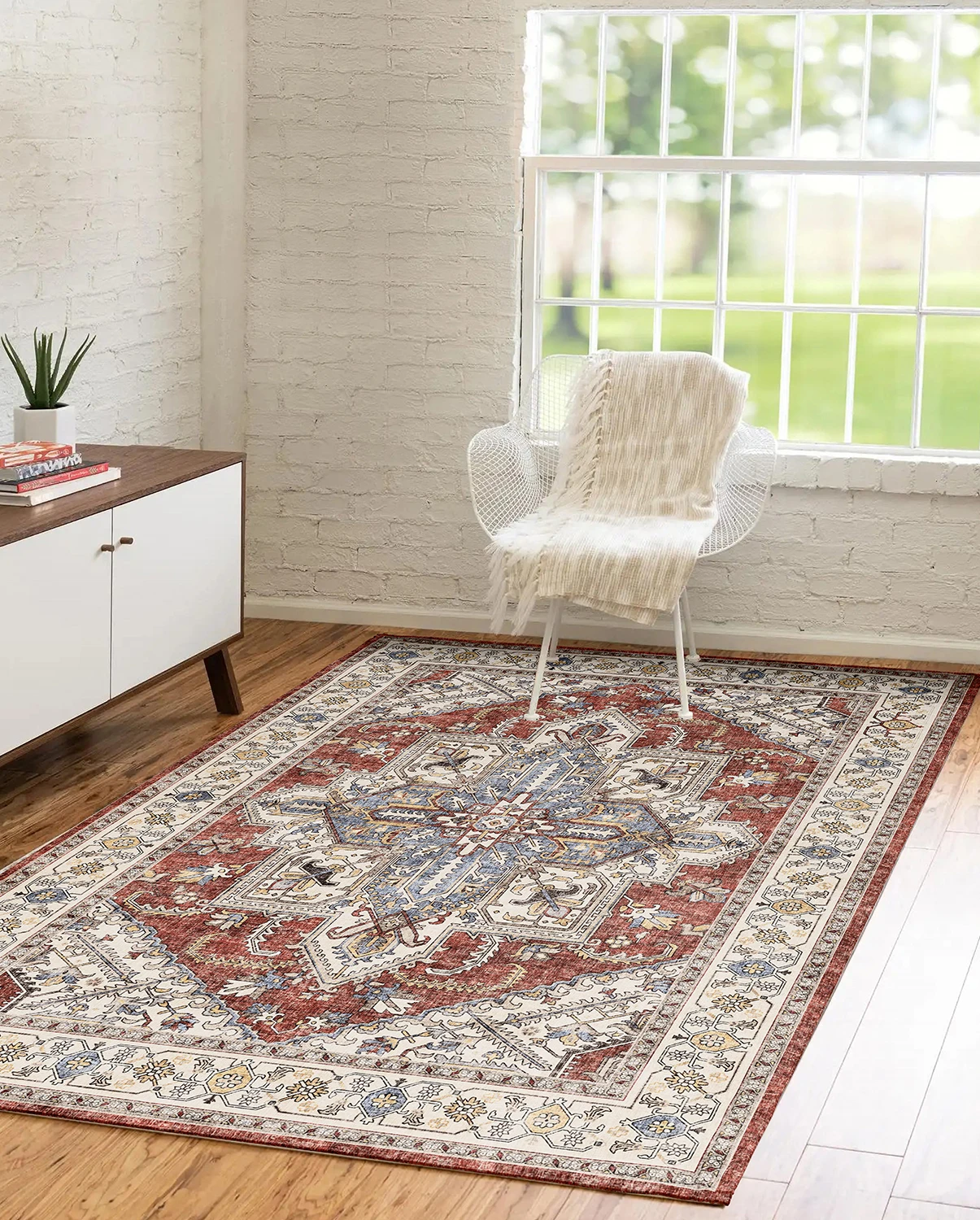 

Witshock home Living Room carpet Moroccan style Soft Large Carpet Modern Abstract carpet Vintage Bedroom Dirt-resistant carpets