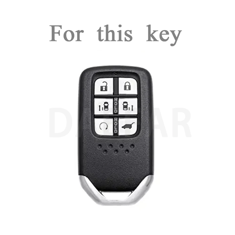 6 Button Tpu Car Key Case Cover for Honda Odyssey Remote Key Cover Keyless Auto Accessories Keychain Protector