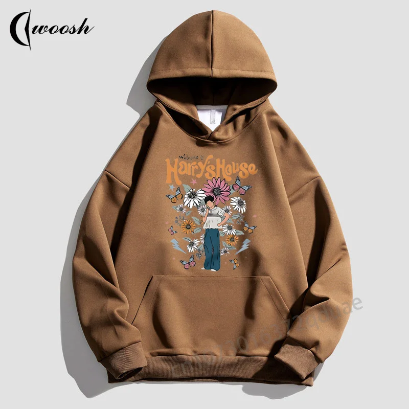 Harrys House Hoodies Cotton Womens Oversized Jacket Luxury Brand Streetwear Harajuku Printing Pullover Trend Hooded Sweatshirts