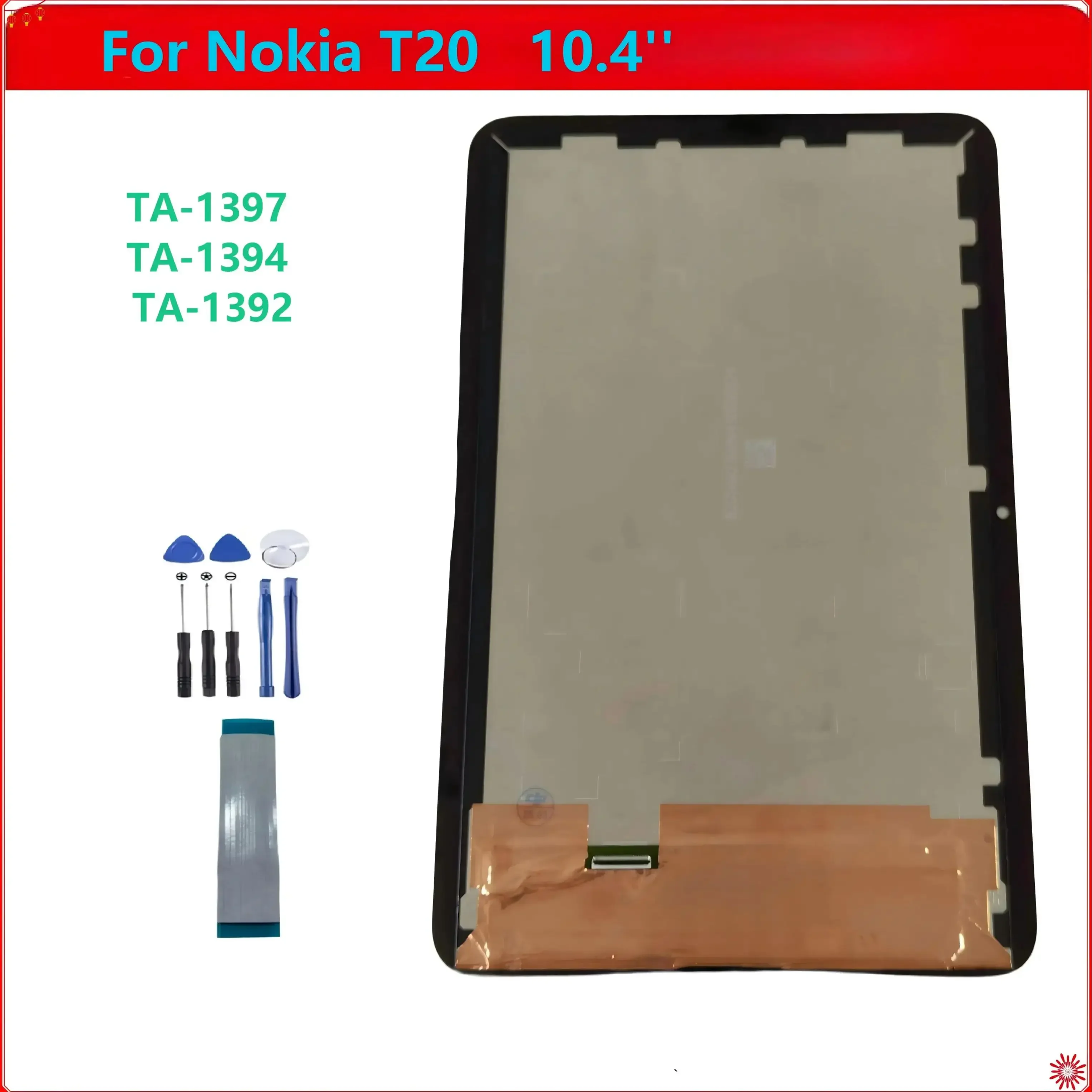 

Tablet Accessories Parts For Nokia T20 LCD TA-1397 TA-1394 TA-1392 LCD Display+Touch Screen Digitizer Assembly