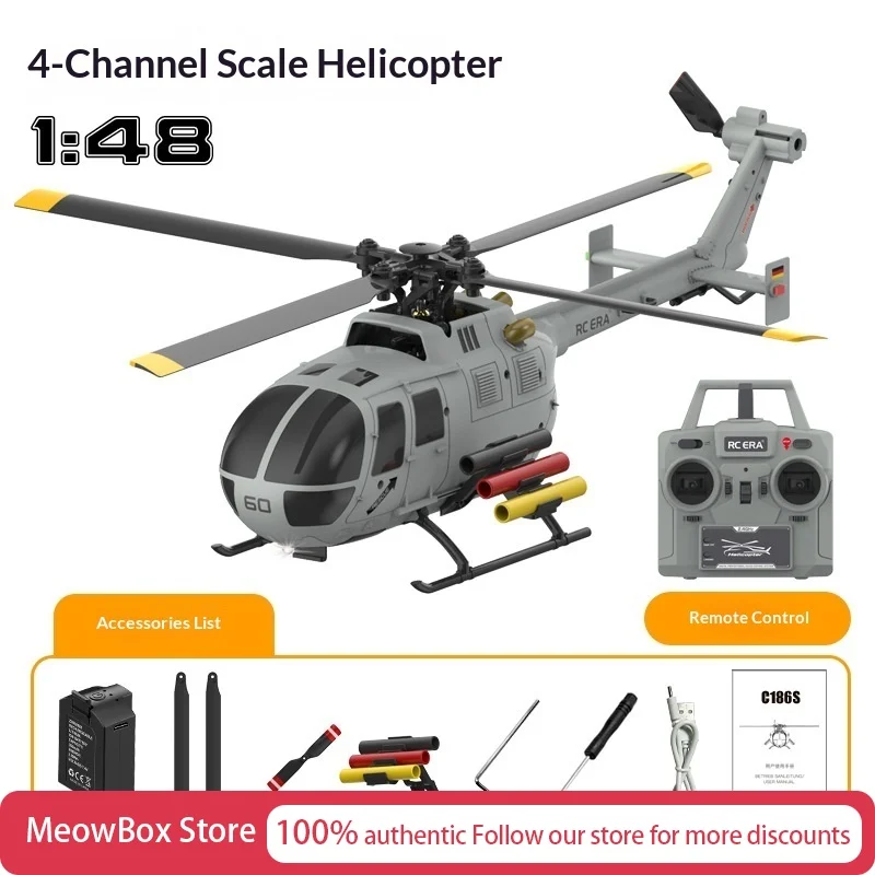 

RC ERA Remote Control Aileronless Smart Positioning Realistic Scale Military Armed Helicopter Model For Kids Hobby Collectors