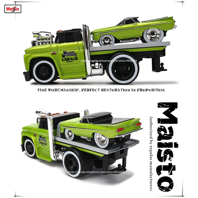 Maisto 1:64 New style Chevrolet Ford transport truck combination pallet truck static  alloy car model children\'s toy collection