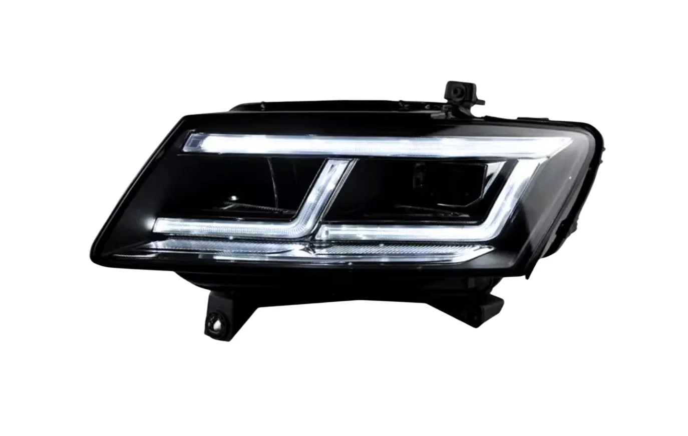 For Upgrade to Q5 L full LED matrix Lens headlamp  a touch of blue front lamp for audi Q5 head lamp head light 2008-2018