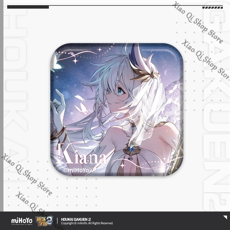 Houkai Gakuen 2 مع ضوء دافئ سلسلة مرافقة ambitus صفيح شارة مغناطيس الثلاجة الرسمي حقيقية جمع هدية