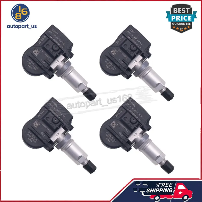 4PCS Tire Pressure Monitoring System Sensor 3641100AKZ16A 433MHZ TPMS For Great Wall Wingle5 C50 Harvard H5 H6 Haval H6 M6