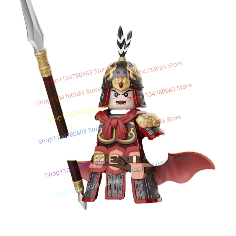 MOC Bouwstenen Drie Koninkrijken Yue Fei Mini Figuur Assemblage Model Display Collectible Anime Cartoon Accessoire Speelgoed Cadeau
