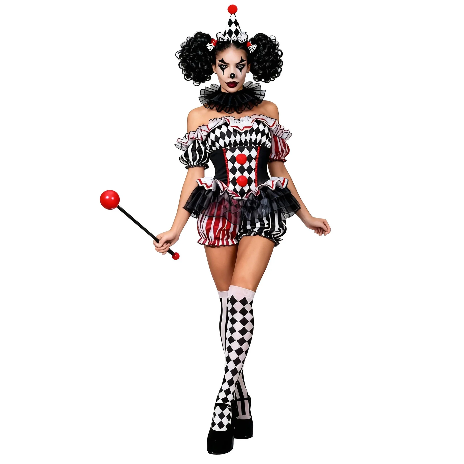 Combinaison Clown Sexy Femme – Dompteuse de Cirque – photo 7