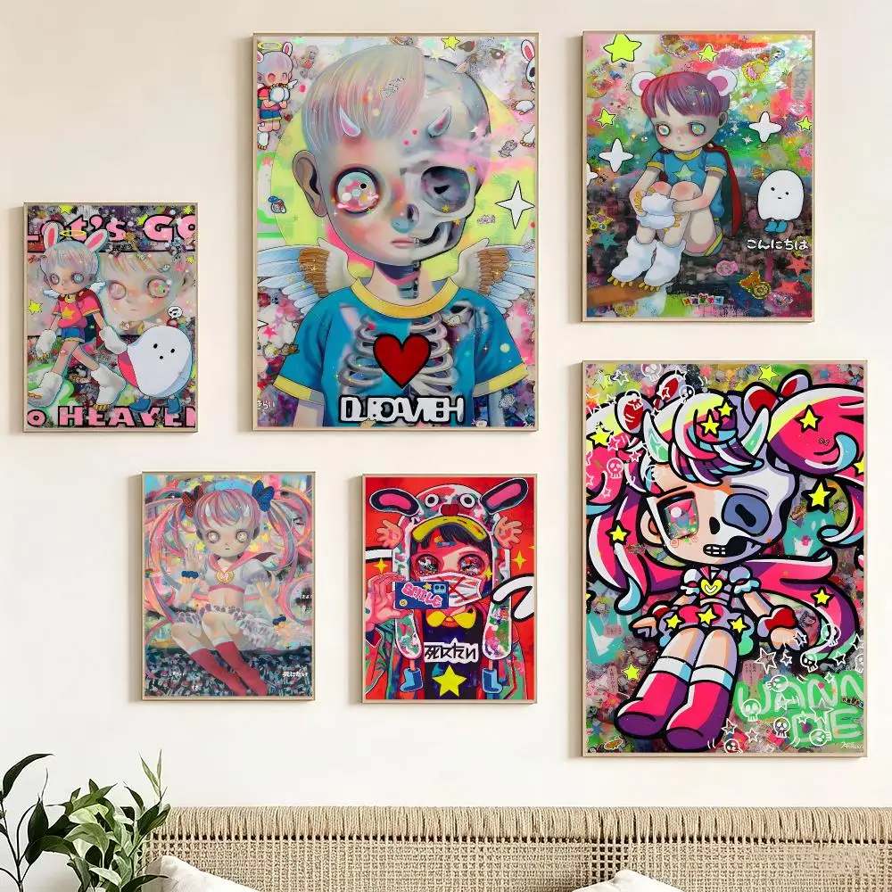 Local viral hotspots Hikari Shimoda Poster impermeable para el hogar sala de estar dormitorio bar decoracion estetica