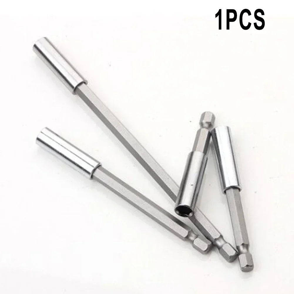 1 PC Magnetic Bit Holder 60/75/100/150 มม.เหล็กคาร์บอนหกเหลี่ยมจับบาร์ขยาย 1 /4 "Hex Shank Magnetic Bit Holder