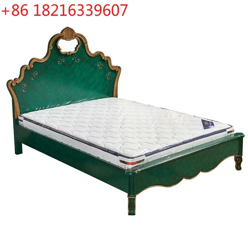 

Кровать TAO American Light Luxury из массива дерева, для девочек, 1.5 м, большая кровать для главной спальни, двуспальная кровать в европейском стиле, 1.8 м