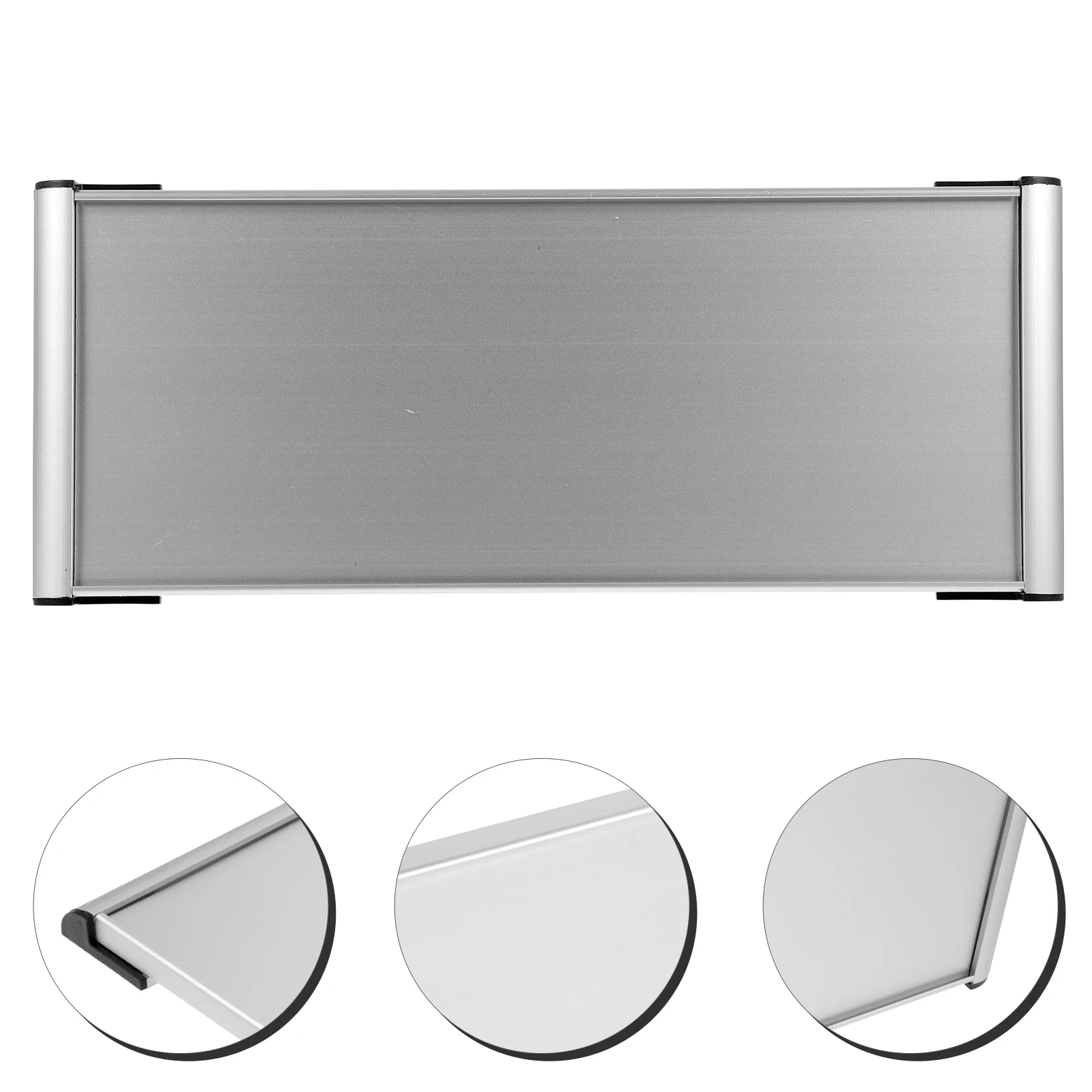 

Aluminum Alloy Door Plate 12x28mm Single-sided Slot Blank Office Nameplates Signs for Doors Wall Name Tag DIY Plate Desk