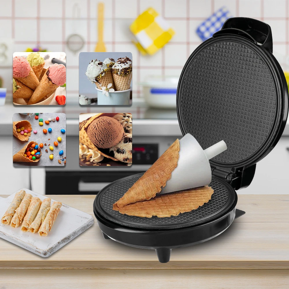 Household cone machine, ice cream roll machine, pancake maker, breakfast machine