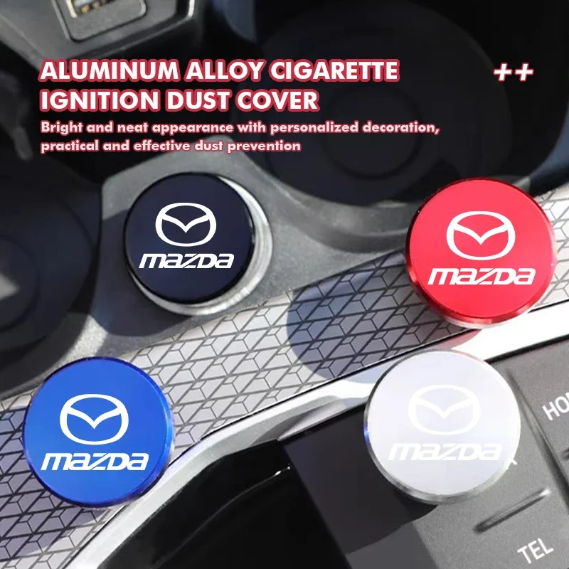 

Vehicle Cigarette Lighter Plug Cap Decorative Car Accessories for Mazda 2,3,5,6,CX-3,CX-4,CX-5,CX-7,CX-8,CX-9,CX-30,MX-5
