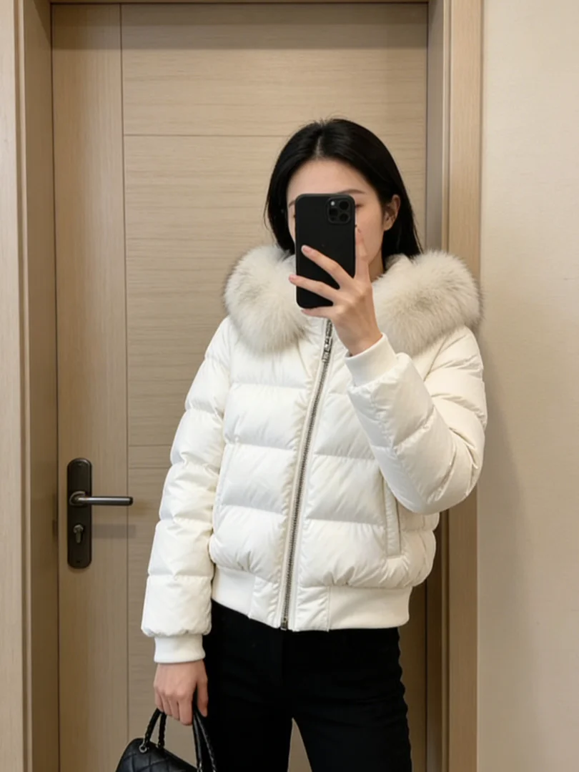 

Утепленная хлопковая куртка-пуховик Sli ort Thiened Bread Sle Jaet, теплая зимняя куртка, черная, в корейском стиле, модная, женская, повседневная, свободного кроя, на молнии